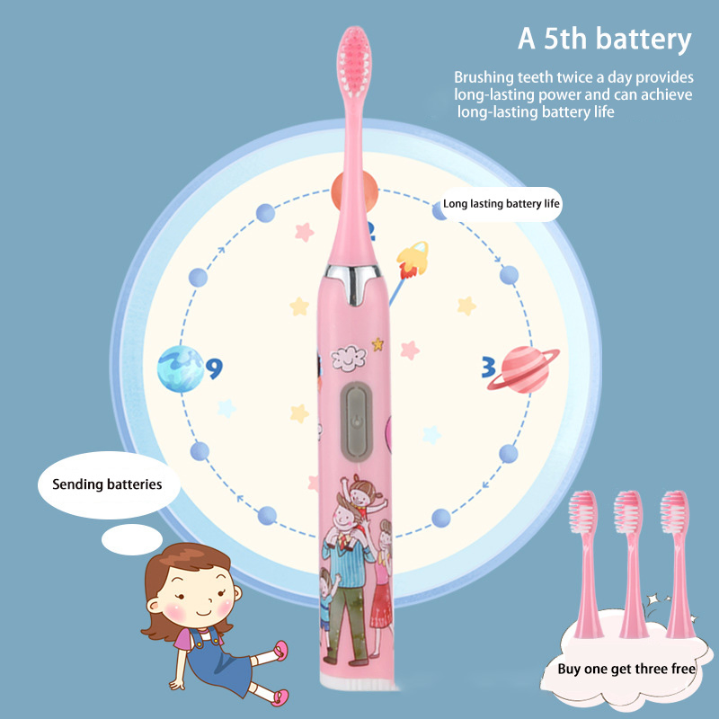 Cartoon Cute Soft Hair Baby Electric Toothbrush