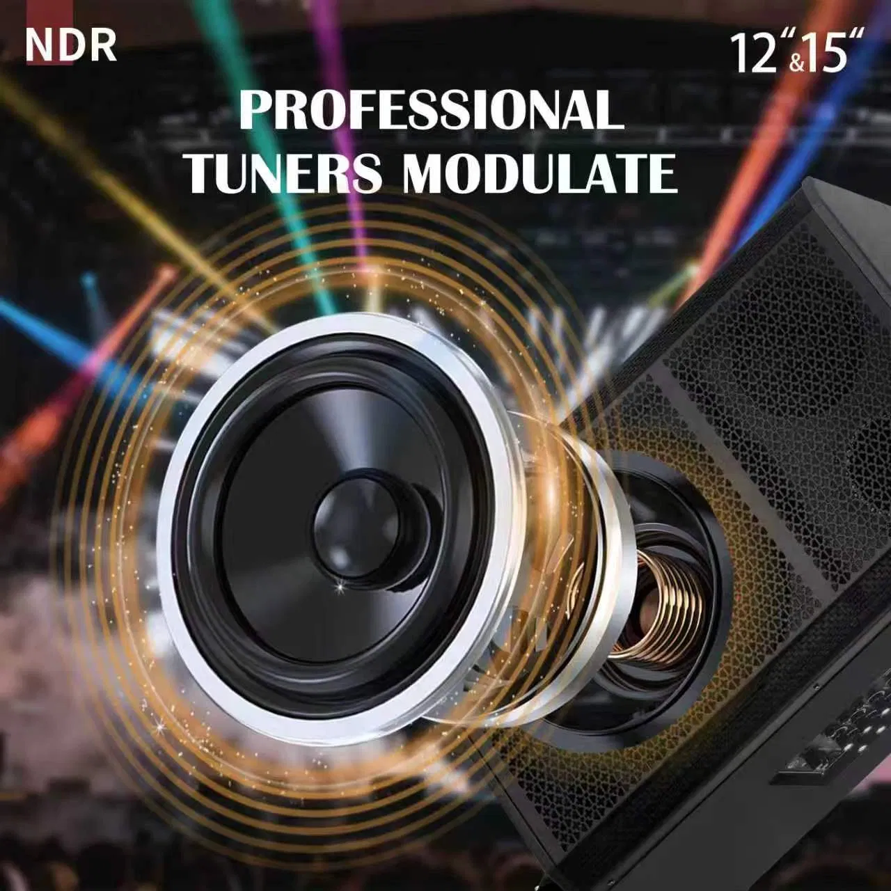 Wireless Portable Trolley Wooden Blue Tooth Ndr-412 Speaker