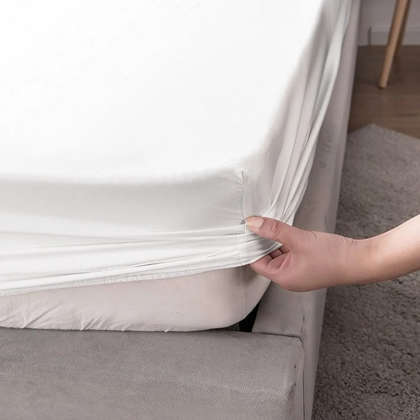 High Class Hotel Supplies Sanding Microfiber Polyester Webbing Embroidery Duvet Quilt Cover Double Coverlets Pillowcase Bed Sheets Guangdong Bedding Set