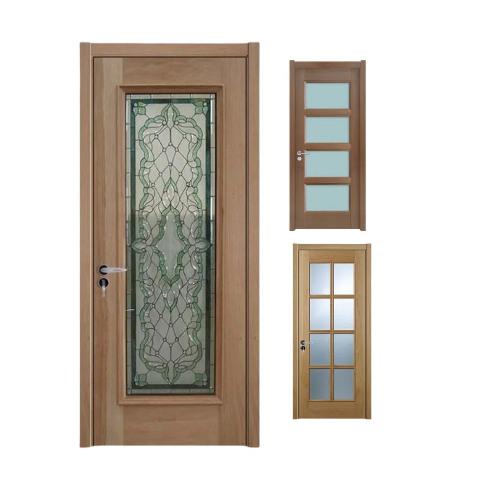 Interior Wood Glazed Door with Frame