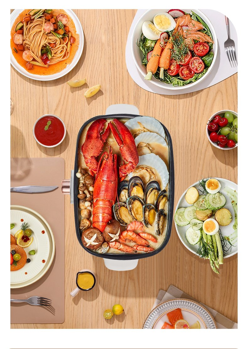 BBQ Baking Boiling Steaming Multi-Functional Cooking Pot