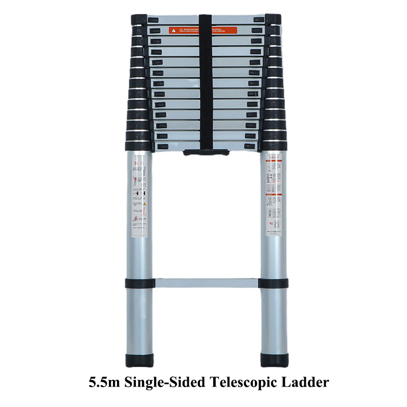 Enhanced Stability Heavy-Duty Telescopic Ladder with Handrail Ladder