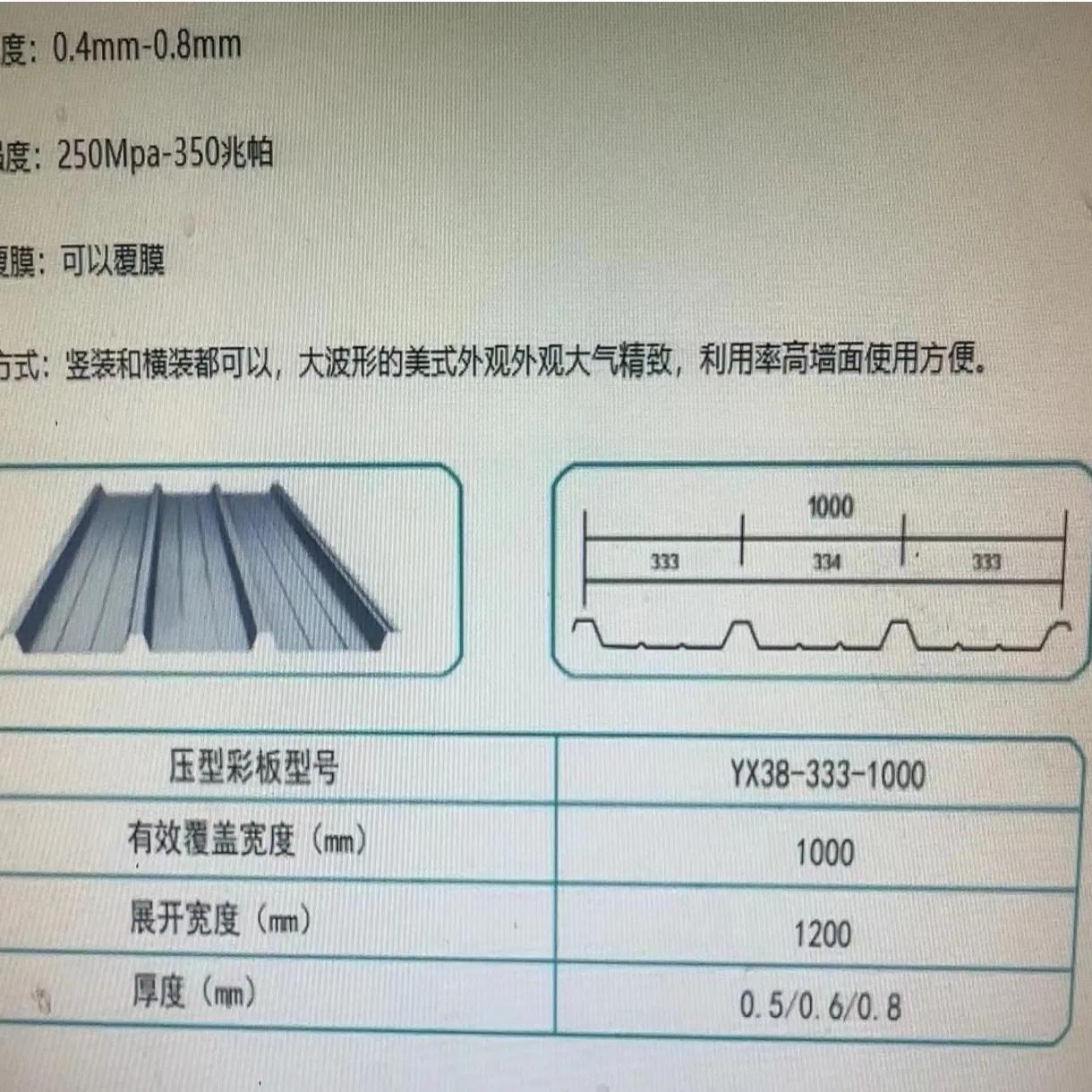 Decking Steel Sheet Plate Galvanized Steel Strong Bearing for Floor