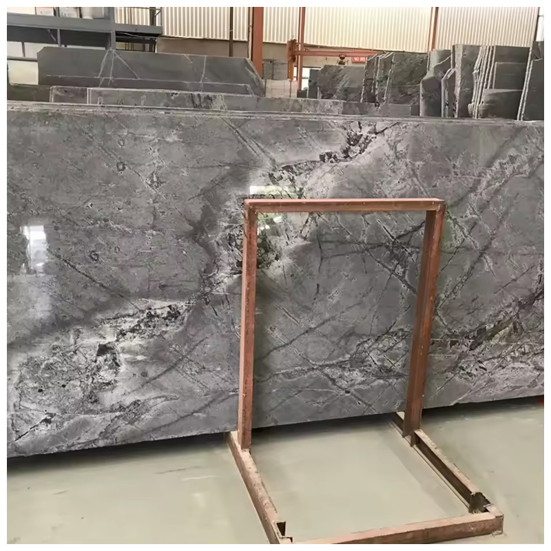 Chinese Atlantic Grey Quartzite/Lava Stone Slabs for Countertops and Tiles