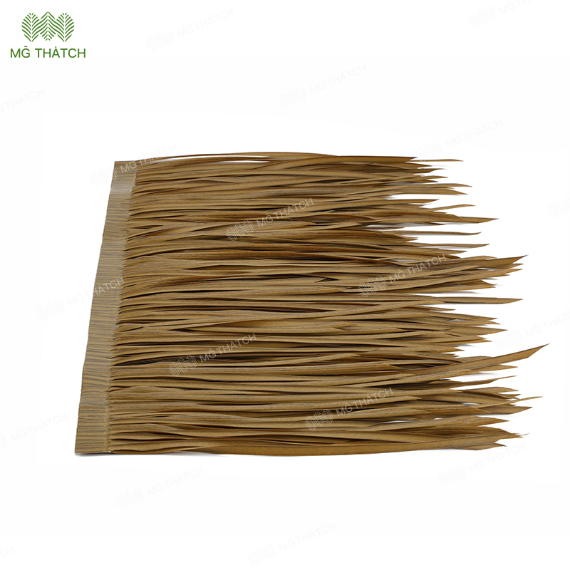 Recyclable Plastic Synthetic Fibre Thatch Artificial Tiki Bar Thatch Roofing