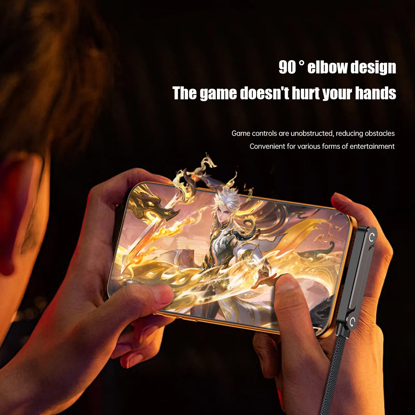 Кабель Type-C 240W с подставкой для телефона