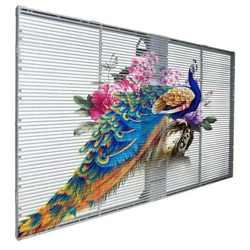 Ultra-Thin P3.91 Window Display Transparent LED Screen Outdoor Glass LED Display