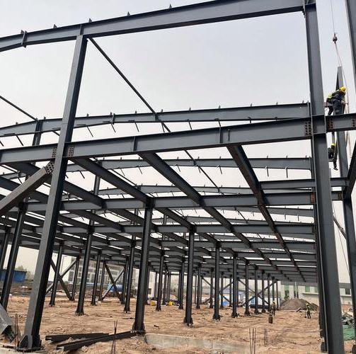 Low Cost Solid Steel Prefabricated Workshop with Galvanized Q355b &Q235B From Manufacture