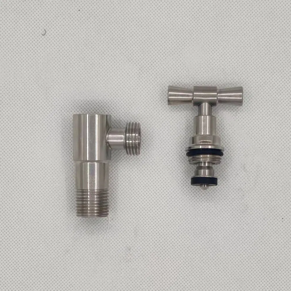 304 Stainless Steel Construction Brushed Nickel Anti-Rust Free Lead Outdoor G1/2 Bibcock Fitting Hose Bibb