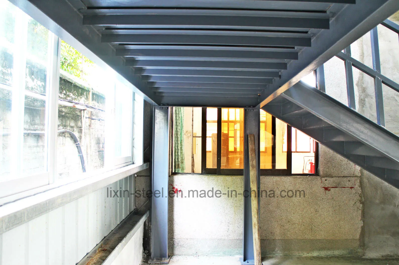 Fast and Easy Installation Prefabricated Steel Structure Staircase Construction