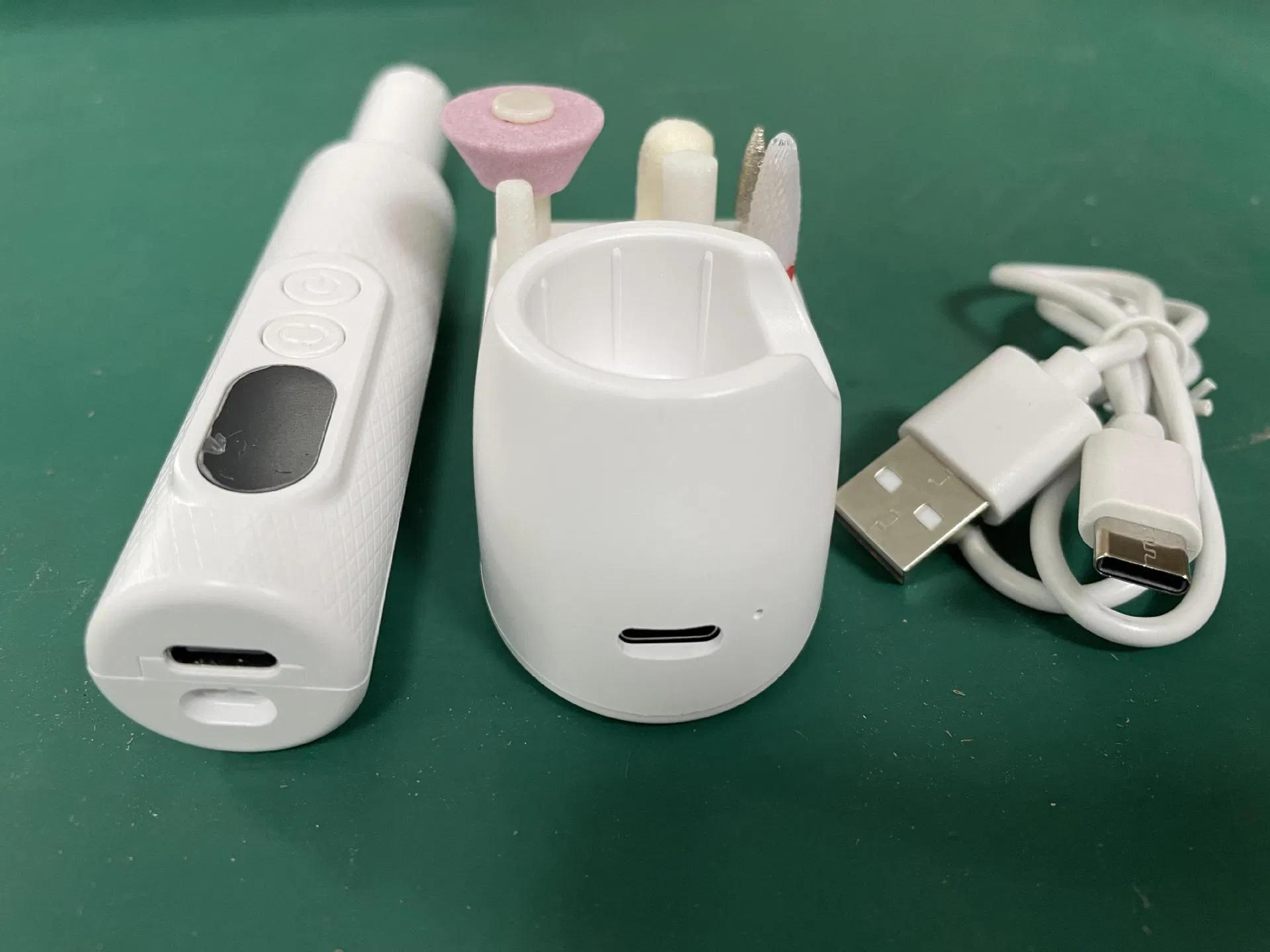 New Portable Rechargeable 18K Rpm Pen-Style Electric Nail Grinder