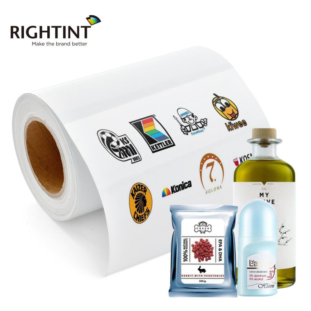 Carton Synthetic Rightint A4, in Rolls, OEM One Side Coated Paper Sticker Vinyl