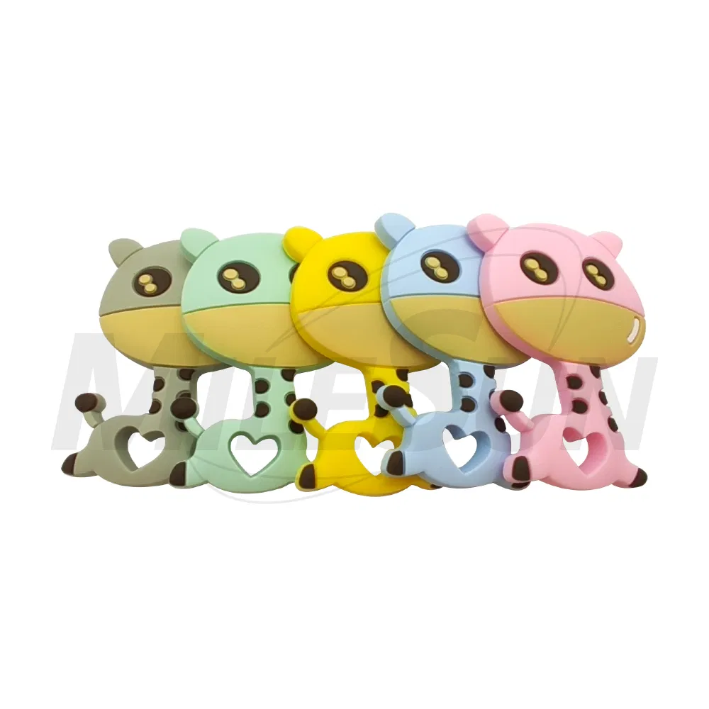 Silicone Soft-Textured Teether for Sensory Exploration and Teething Relief with Easy to Hold Handles