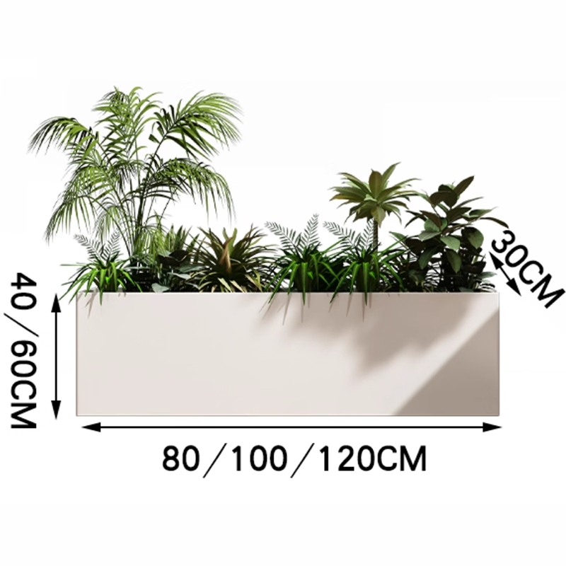 Factory Wholesale Price Large Outdoor Planters Durable Modern Decorative Planter Box