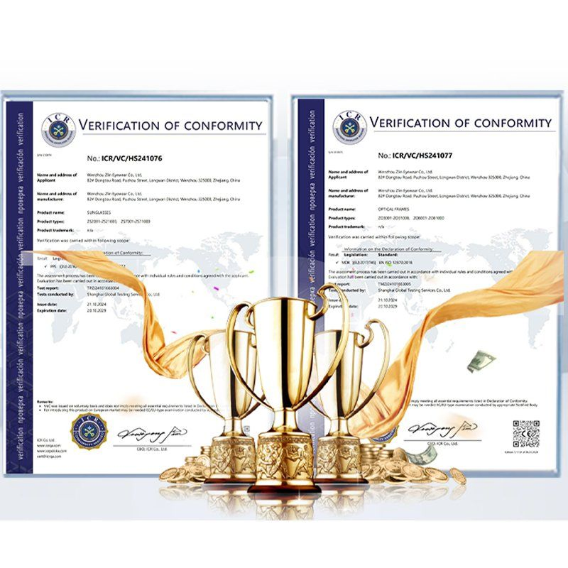 Zlin High Quality Men Metal Clip on Eyeglasses Optical Frames Magnetic Glasses