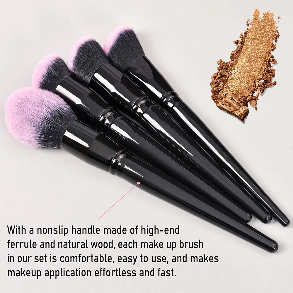 18PCS Professional Makeup Brush Set Antibacterial Makeup Brushes Foundation Eyeshadow Contour Cosmetics Brushes