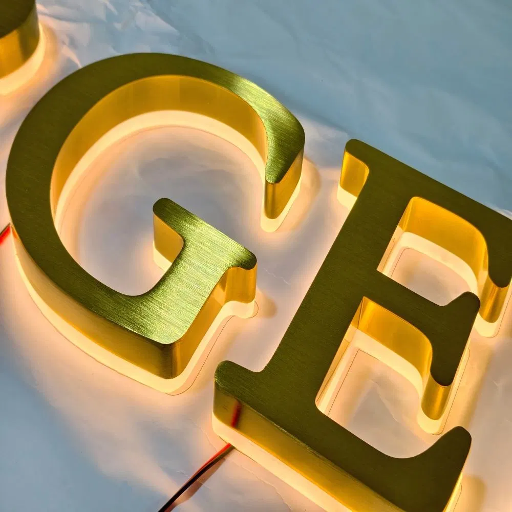 LED 3D Letters Business Sign Logo Signage Outdoor Metal Shop Store Frontlit Acrylic Channel Luminous Letter Advertising Sign