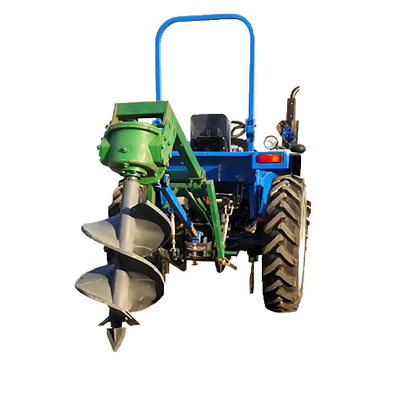 Factory Price Agricultural 40cm Cement Pole Four Wheeler Tractor Trenching Machine