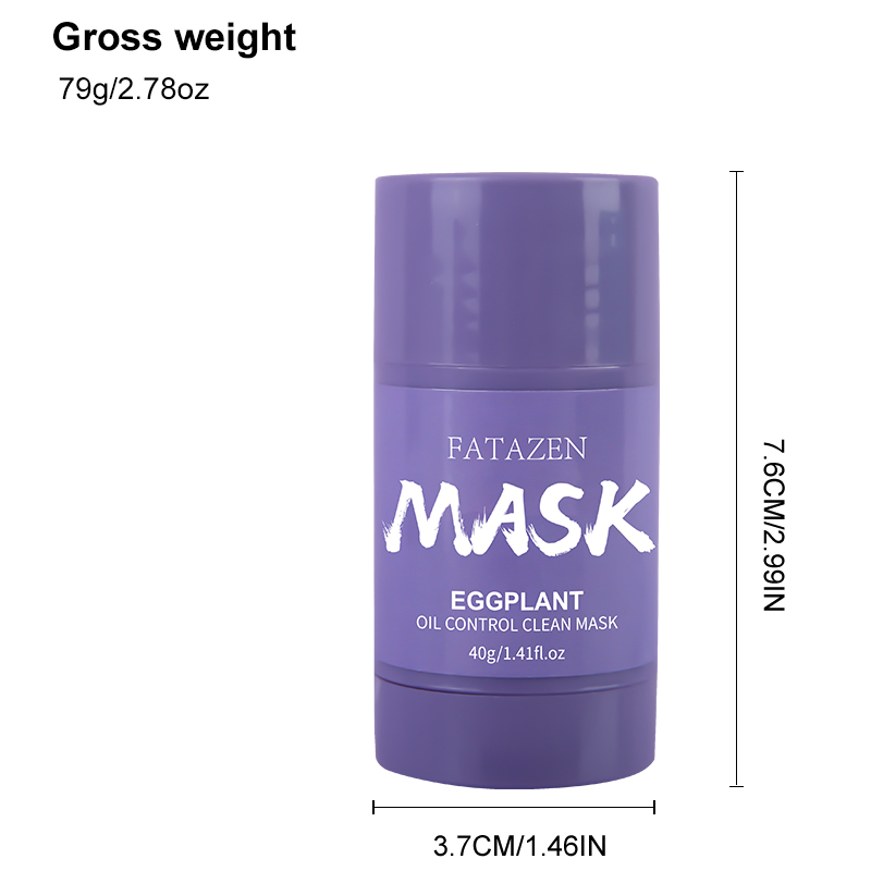 Organic Eggplant Anti-Aging Stick Deep Pore Cleansing Moisturizing Brightening Facial Cream