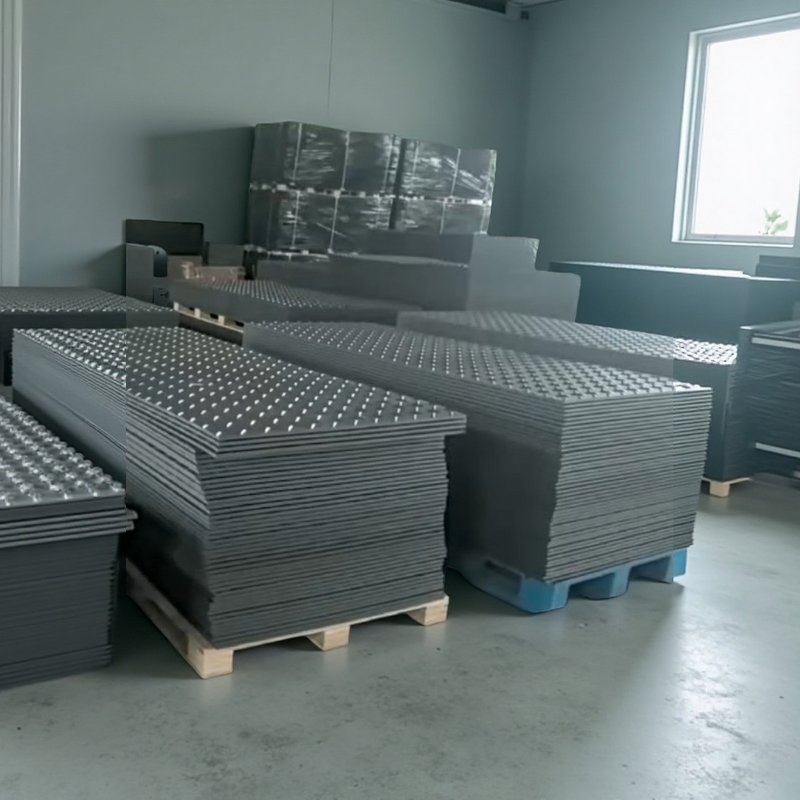 Low Friction Coefficient Superior High Impact Strength Temporary Ground Mats