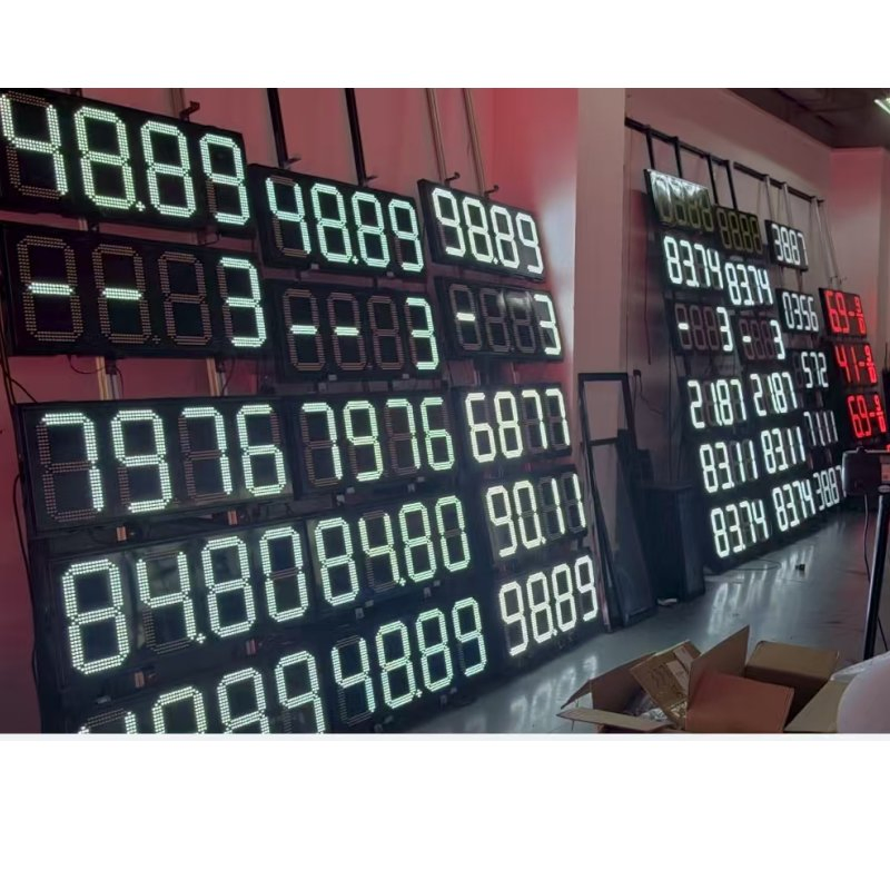 LED Display Price Gas Station with 7 Segment LED Display 10 Inch Digital Height Options