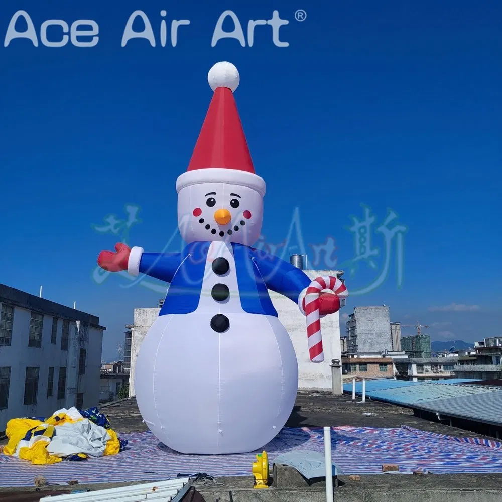 Outside 8mh Inflatable Christmas Snowman Giant Blow up Snowman Cartoon Outdoor Yard Christmas Decorations Ornament