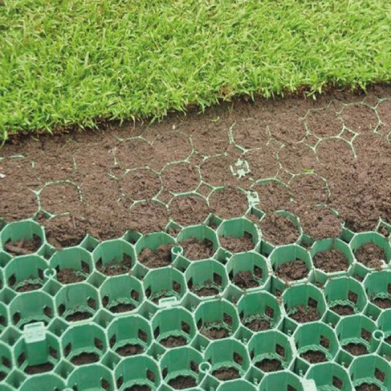 Plastic Grass Grid Paver HDPE Paving Gravel Grids for Parking Lot Honeycomb Paver Soil Stabilizer Driveway Durable Landscape Turf Dam Planting Fire Exit