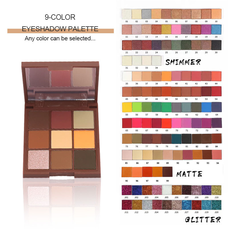 High Pigment Private Label Makeup Eyesahdow Matte Guliter Eye Shadow Palette