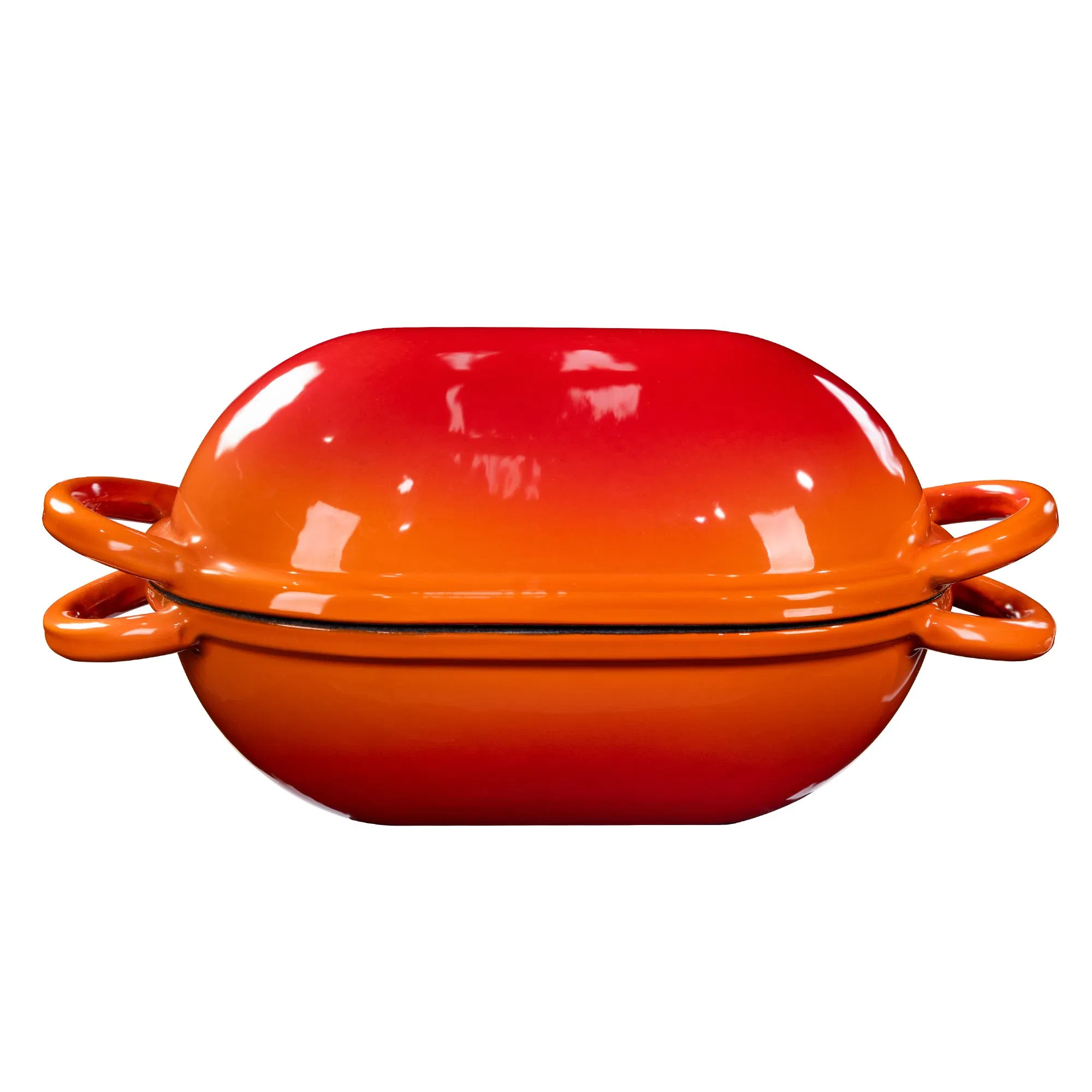 High Quality Color Enamel Cast Iron Cookware: Even-Bake for Crispy Crust & Fluffy Loaf Bread Pan