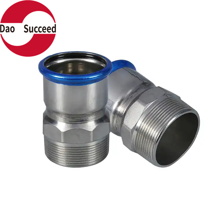 External Thread Press Fit Fittings Pipe Stainless Steel Equal Coupling Stainless Steel 304/316 OEM Plumbing Fittings