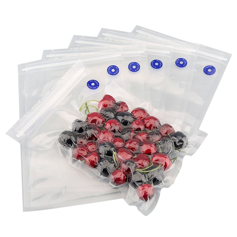 Cost-Saving Embossed Clean Zipper Pouches for Handheld Vacuum Sealer