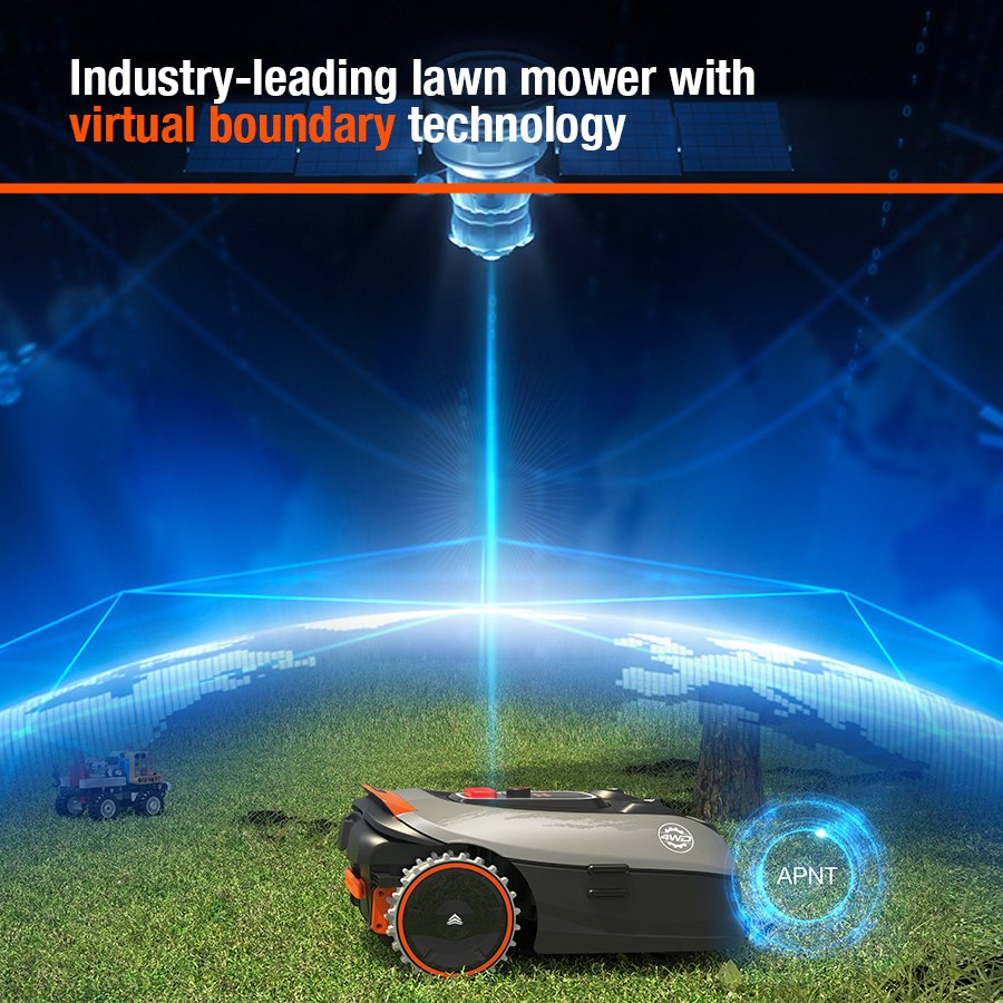 Yard Force Ivr16 Robotic Mower Vslam Navigation & Boundary-Free, 20V 8.0ah 60min Run, APP/Bt/WiFi/4G Control for Lawns up to 1600m²
