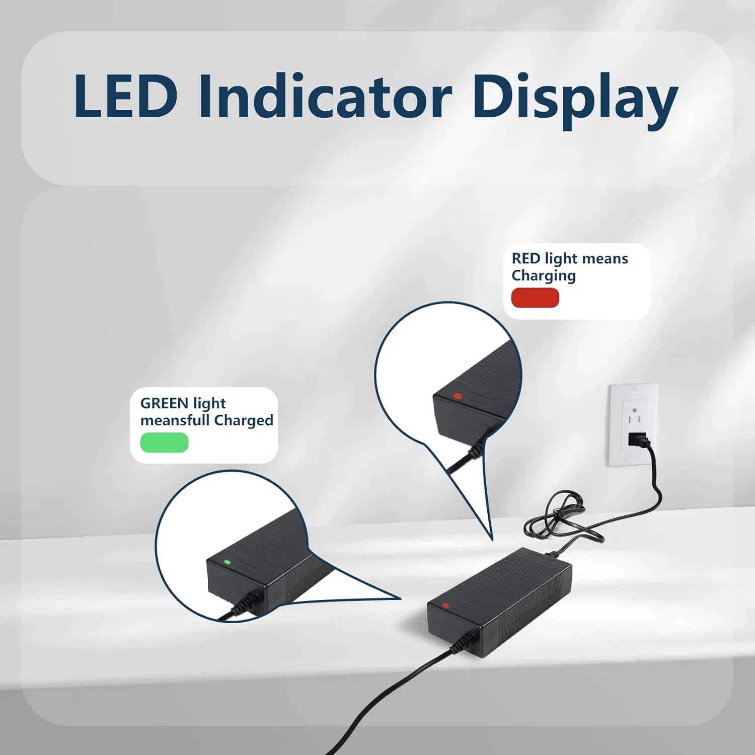 Зарядное устройство 42V 2A с 5 разъемами для Li-ion аккумуляторов