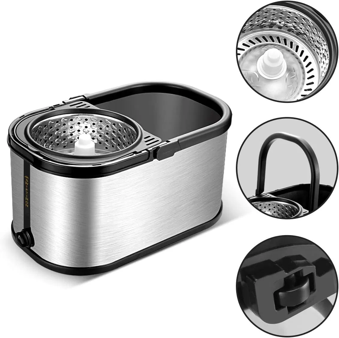 Brighthomey Microfiber Spin Washable Microfiber Mop for Repeated Use