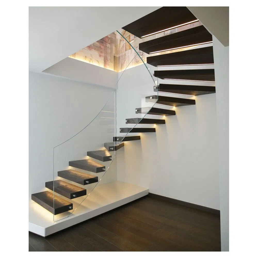 Prima Residential Indoor Carbon Steel Straight Stairs for House Project