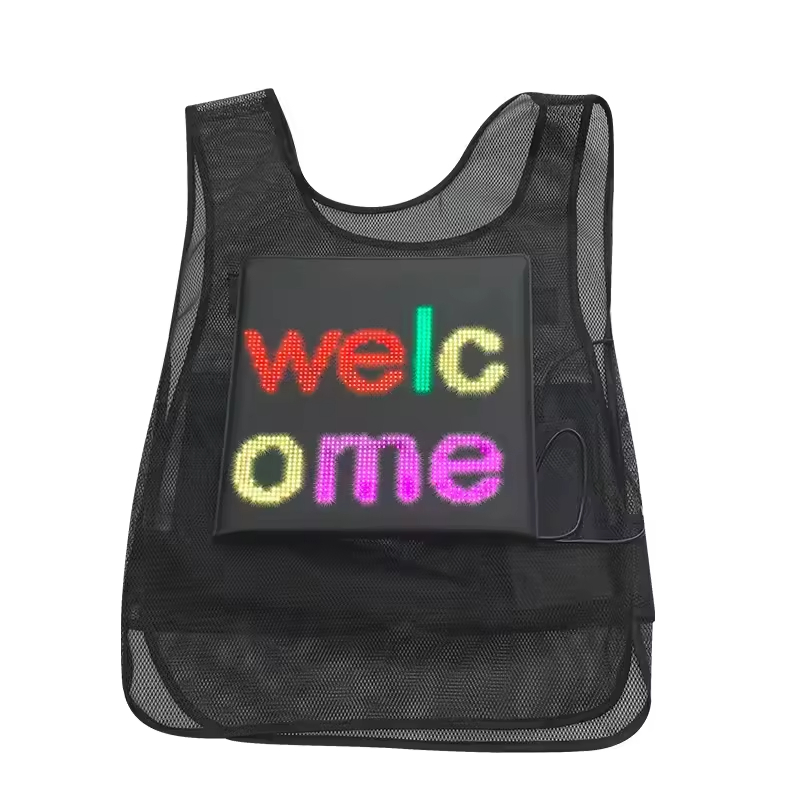 Wholesale Commercial Advertising Promotion LED Flashing Unisex LED Vest