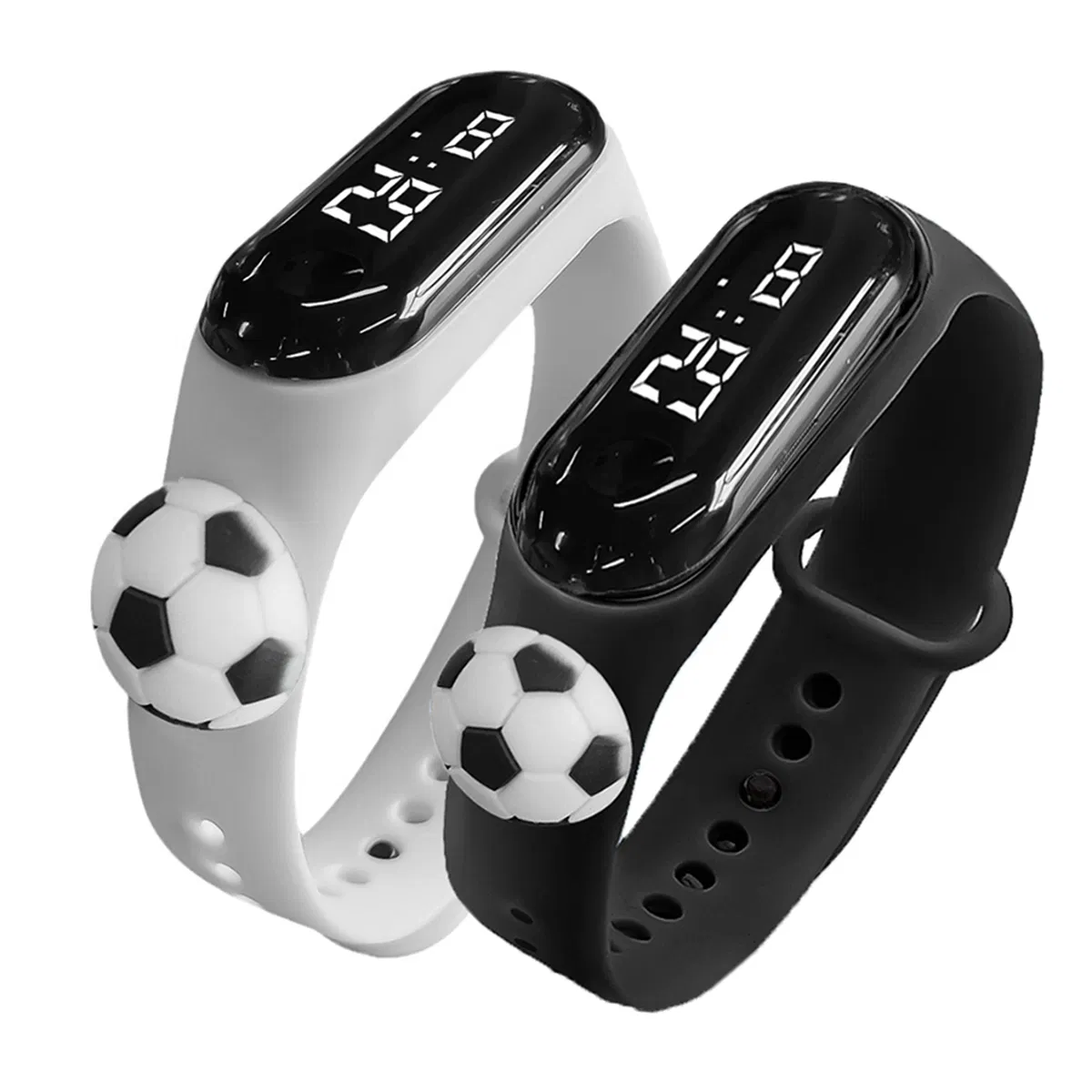 Couple's Gift Watch Set Football Cartoon Touch Screen