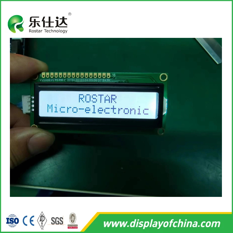 LCD-дисплей 16x2 COB, синий, для промышленных устройств