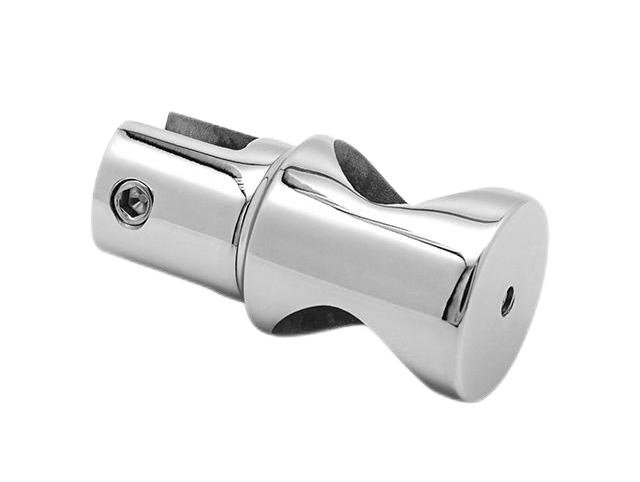 OEM Bathroom Fittings Accessories SUS304 Shower Rod Accessories Round Tube Pipe Fitting Bathroom Door Connector Glass Bracket Clamp