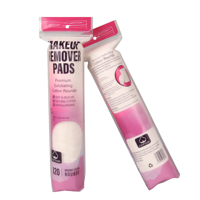 Free Sample Soft Skin Absorbent Disposable Round Organic Cotton Pads OEM/ODM