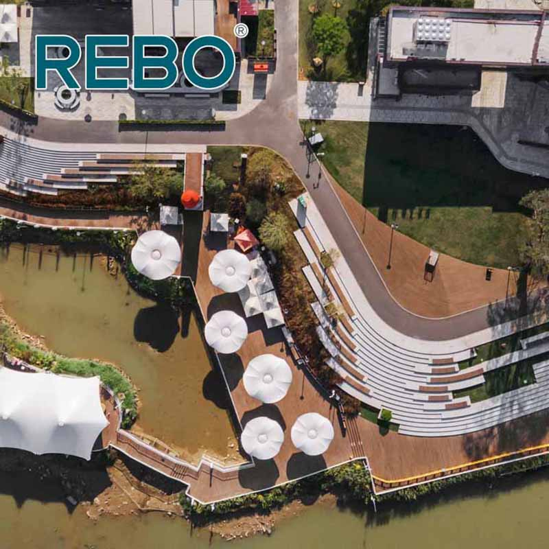 Бамбуковое напольное покрытие для улицы, противоскользящее