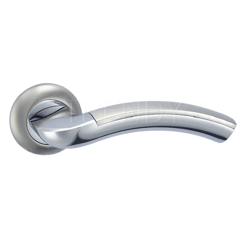 Zinc Door Lock Furniture Hardware Lever Handle with Double Color (Z6018-ZR11)