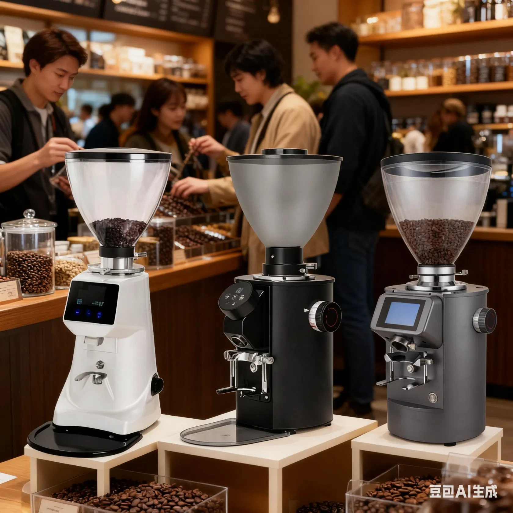 Commercial Industrial Good Quality Best Price Portable Quiet Ground Espresso Coffee Bean Grinder Mill Doser Maker Machine for Espresso Machine for Sale Near Me