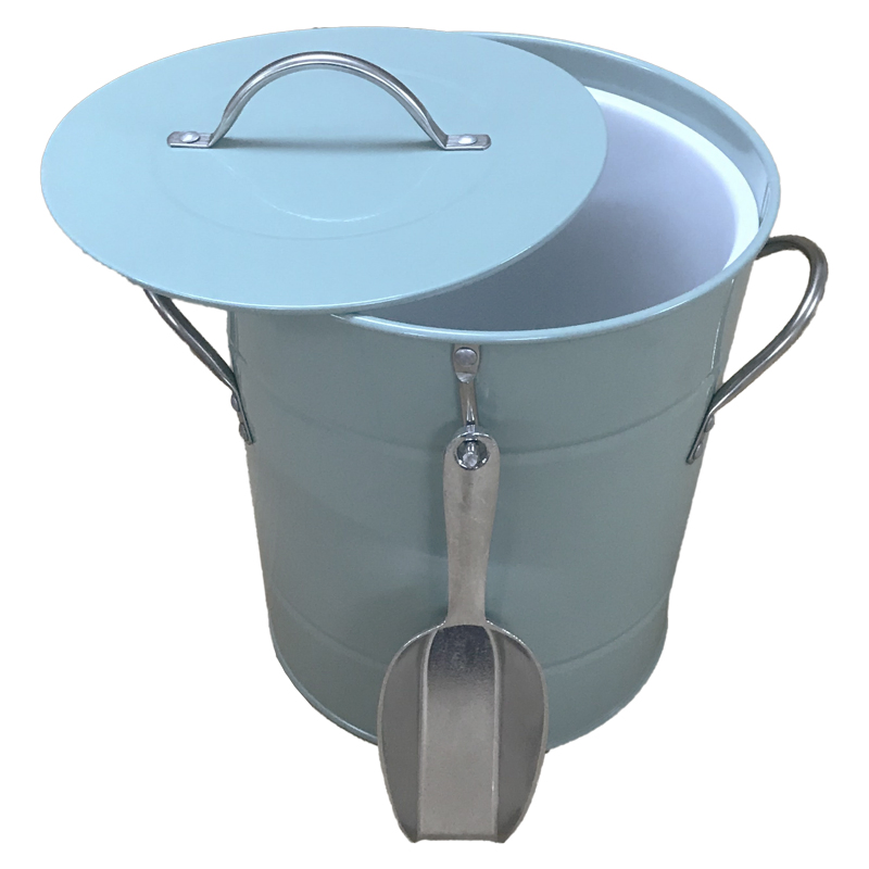 Wholesale Price Galvanized Colorful Ice Bucket with Handle and Lid for Home Bar