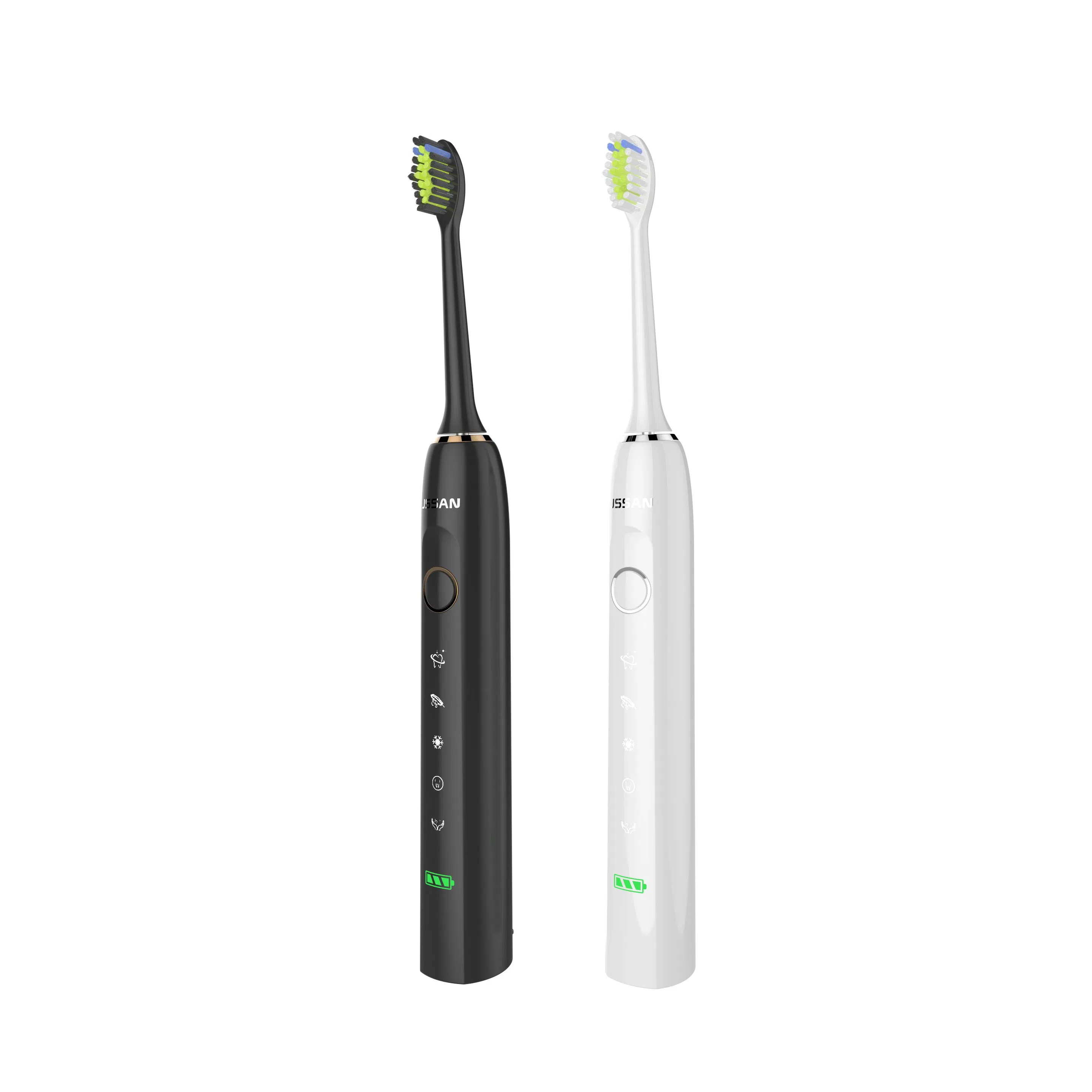 D72 China Supplier High Quality OEM/ODM Ipx7 Waterproof Vibrating Black Sonic Electric Toothbrush with Sonic Motor and DuPont Bristle Head