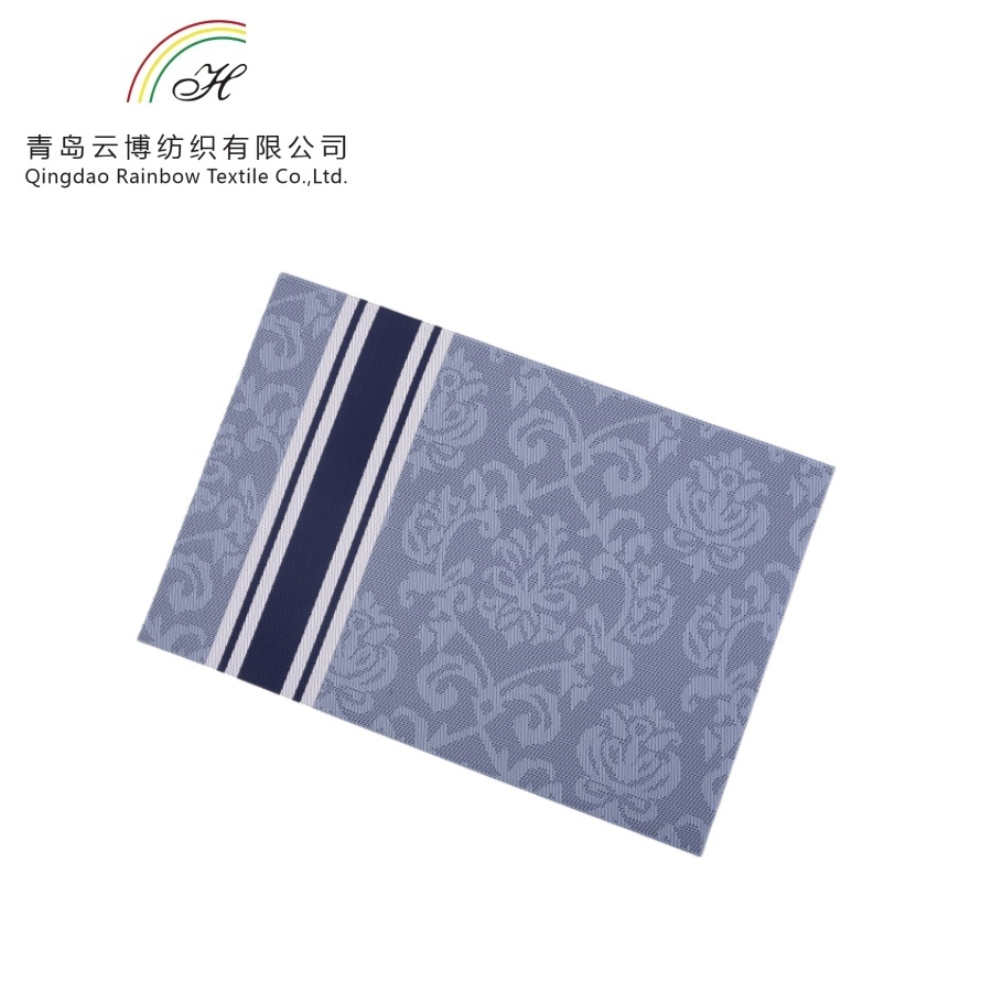 Square PVC Placemat No Wash Waterproof Table Mat Western Style Placemat for Hotel Wedding Use
