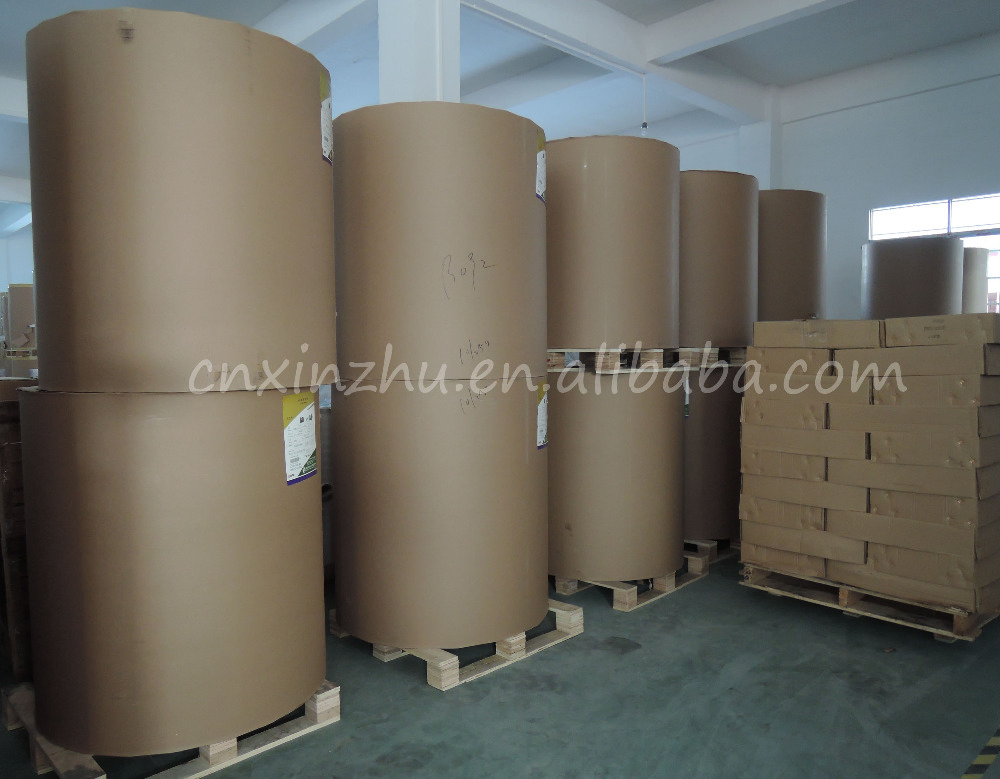 C2s Coated Art Paper Jumbo Roll Semi Gloss Paper Thermal Transfer Paper Label Material