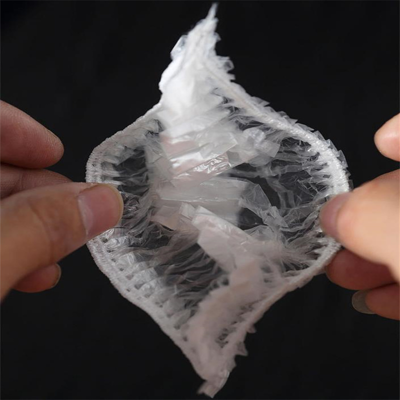 Disposable Shower Cap PE Elastic Waterproof Hats Hotel Home Shower Bathing Shower Caps Beauty Salon Dye Hair Clear Cap