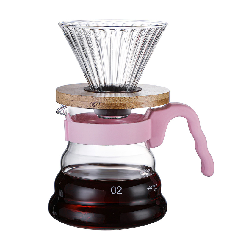 V60 Coffee Tea Server Glass Pour Over Pot