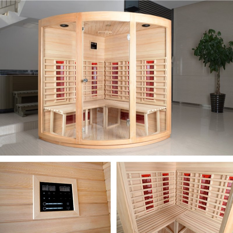 Традиционная сухая сауна с инфракрасным обогревом из дерева
